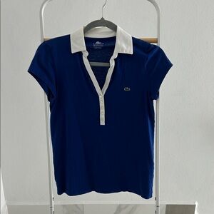 Lacoste Royal blue Polo with White Trim